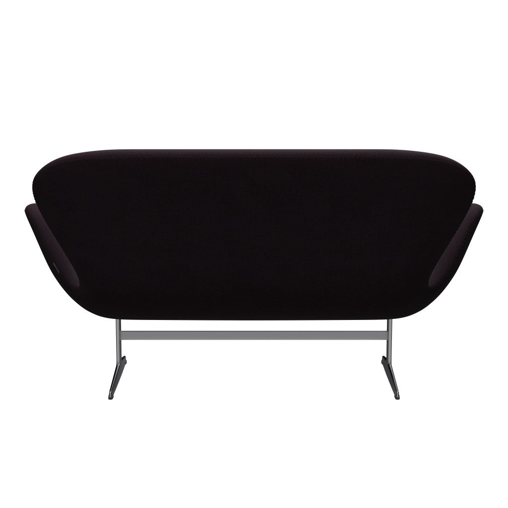 Fritz Hansen Swan Sofa 2, satynowy szczotkowany aluminium/sławę brąz (61108)