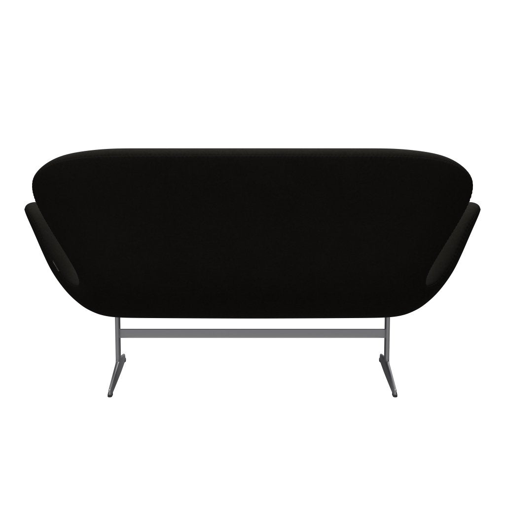 Fritz Hansen Swan Sofa 2 osobę, srebrny szary/komfort czarny (61013)