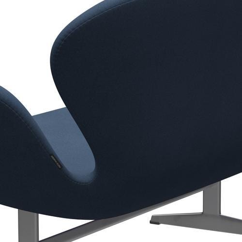 Fritz Hansen Swan Sofa 2 osobę, srebrny szary/komfort ciemnoszary (09074)