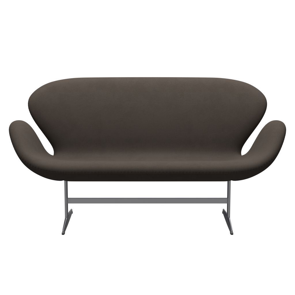 Fritz Hansen Swan Sofa 2 Seater, Silver Grey/Comfort Grey (61014)