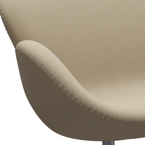 Fritz Hansen Swan Sofa 2 osobę, srebrny szary/komfort piasku (61002)