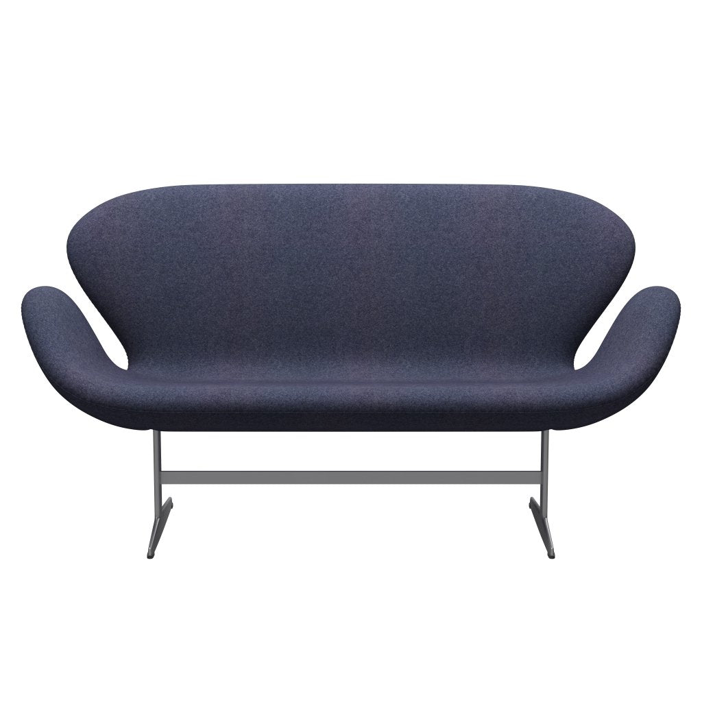 Fritz Hansen Swan Sofa 2 osobę, srebrny szary/divina md Cool Grey