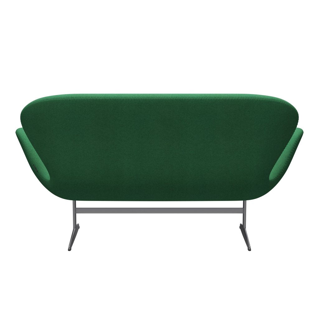 [product_category]-Fritz Hansen Swan Sofa 2 Seater, Silver Grey/Divina Melange Green-Fritz Hansen-3321-DIM937-SGBASE-FRI-4