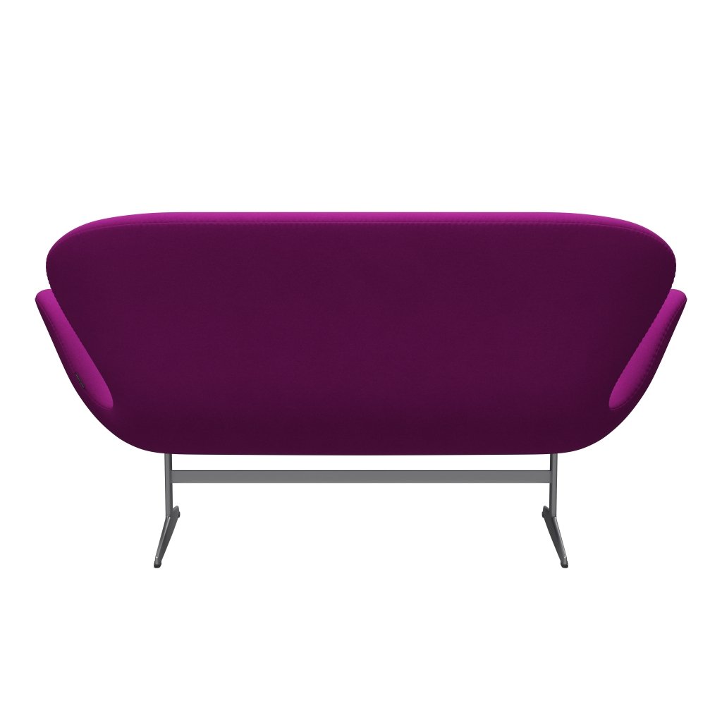 Fritz Hansen Swan Sofa 2 SEART, Srebrny Gray/Divina Violet (666)