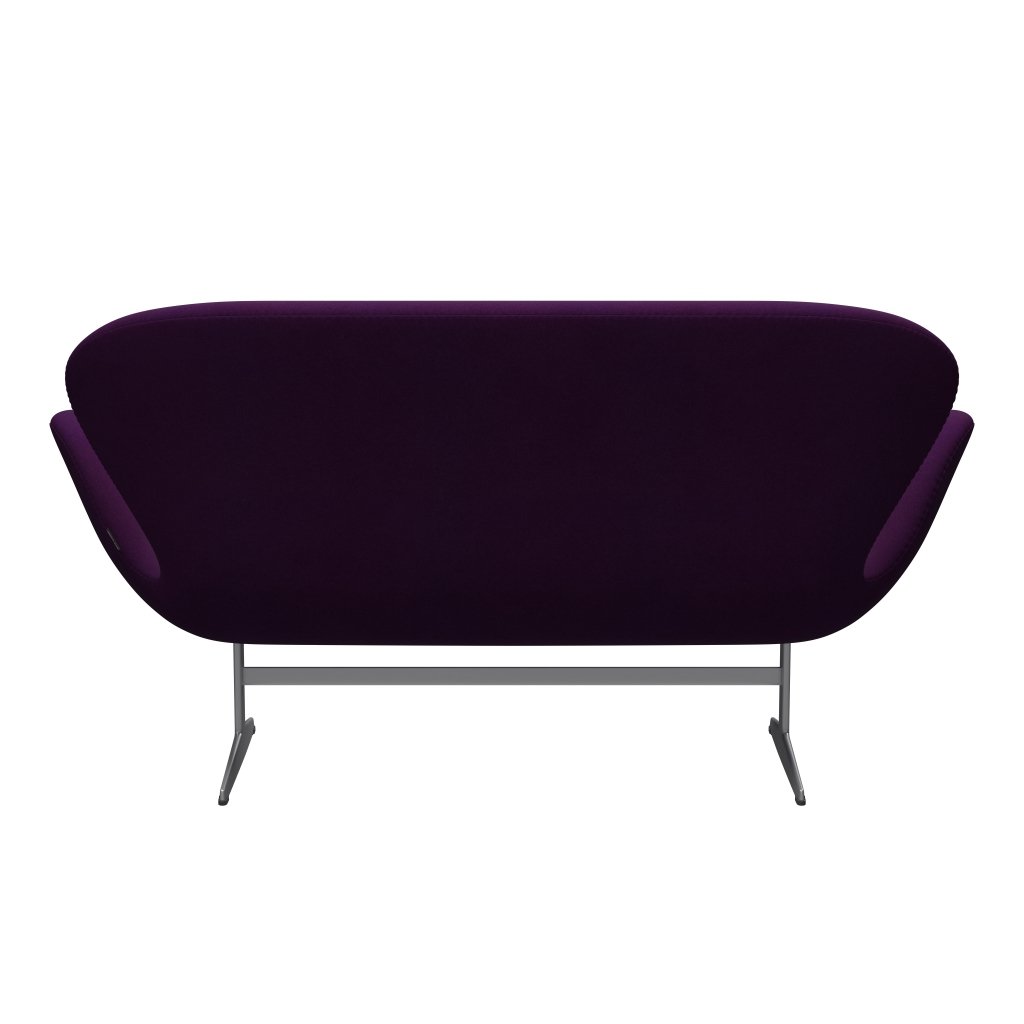 Fritz Hansen Swan Sofa 2 SEART, Srebrny Gray/Divina Violet (696)