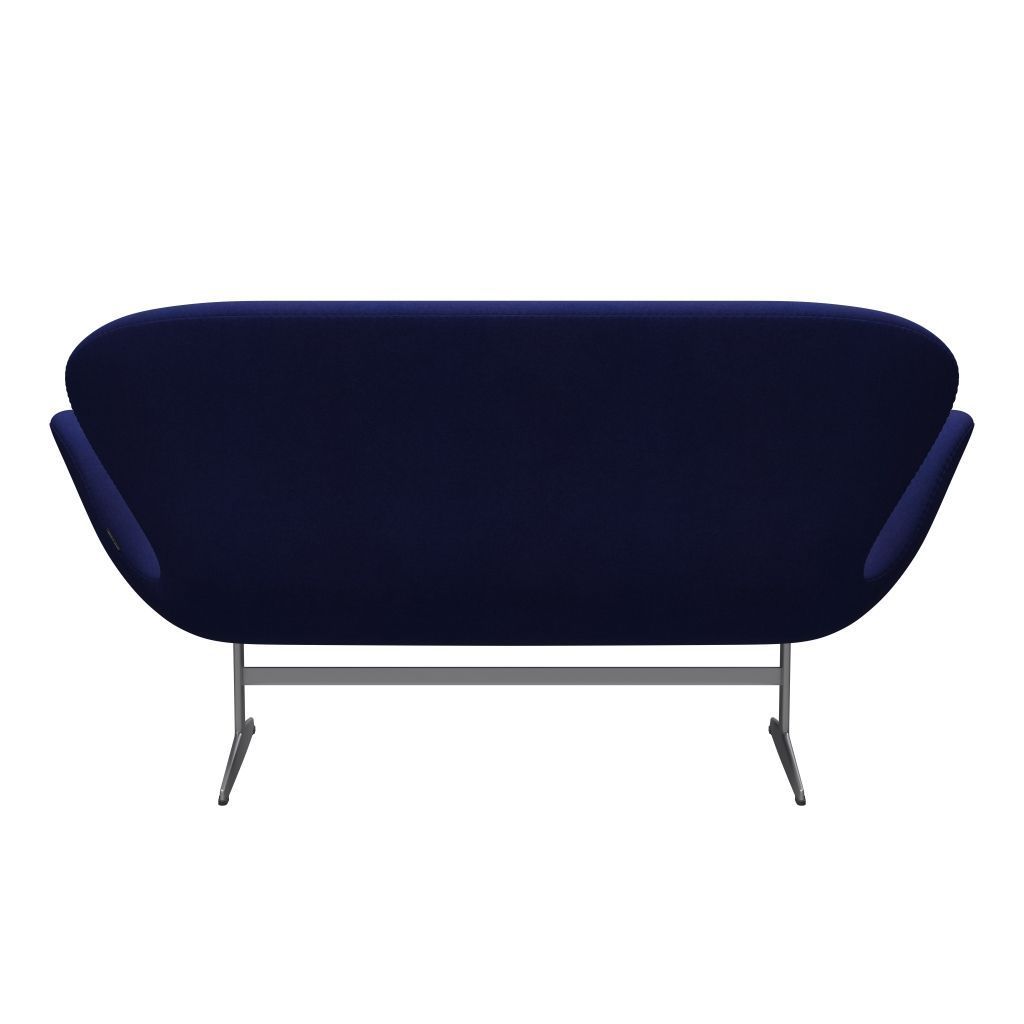 Fritz Hansen Swan Sofa 2 SEater, Srebrny Gray/Divina Violet Dark (684)