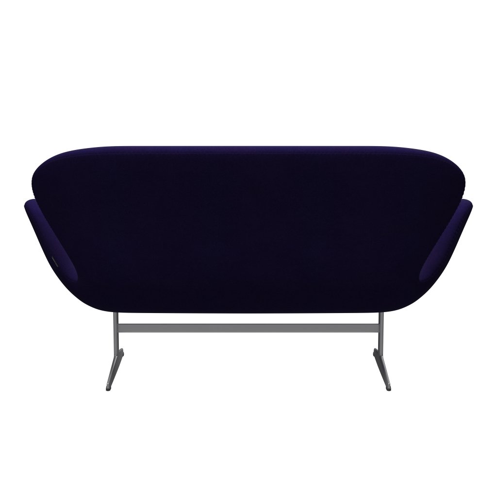 Fritz Hansen Swan Sofa 2 SEater, Srebrna Gray/Divina Violet Dark (692)