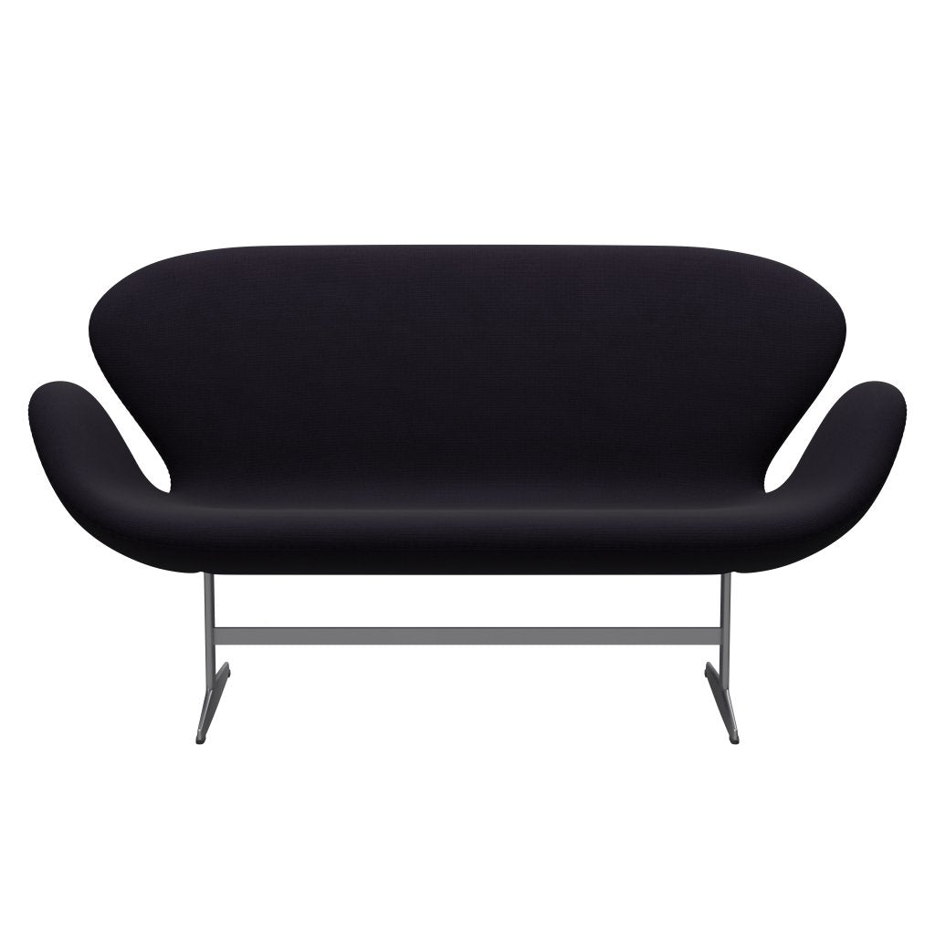 Fritz Hansen Swan Sofa 2 Seater, Silver Grey/Fame Bordeaux (64055)