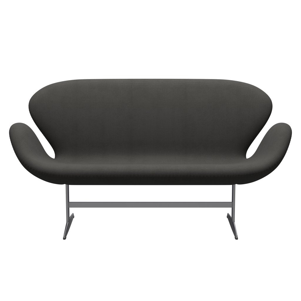 Fritz Hansen Swan Sofa 2 osobę, srebrny szary/sława brąz (61060)