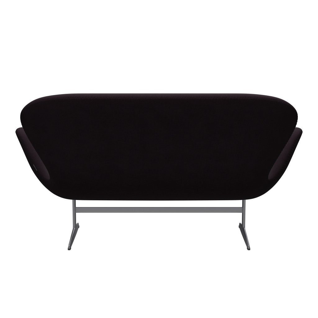 Fritz Hansen Swan Sofa 2 Seater, Silver Grey/Fame Brown (61108)