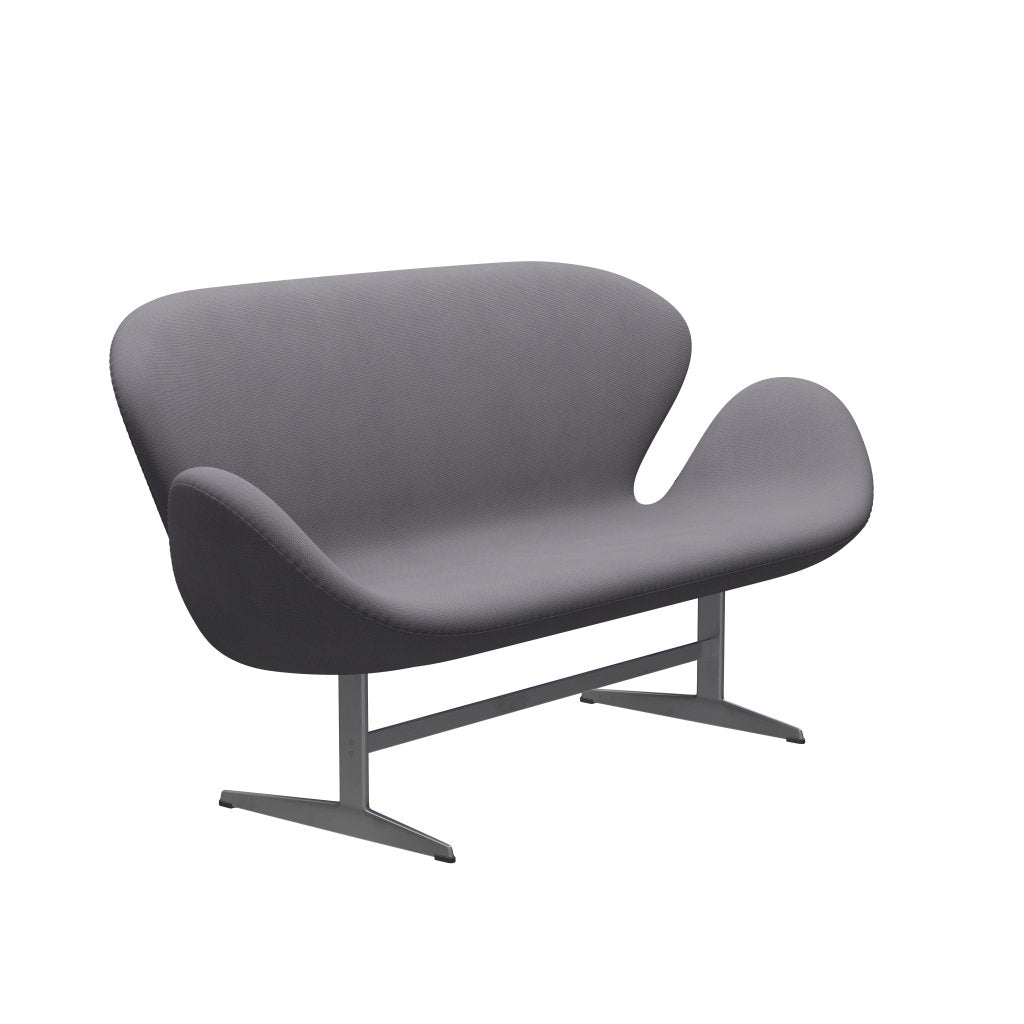 Fritz Hansen Swan Sofa 2 osobę, srebrny szary/sławę szary (60078)