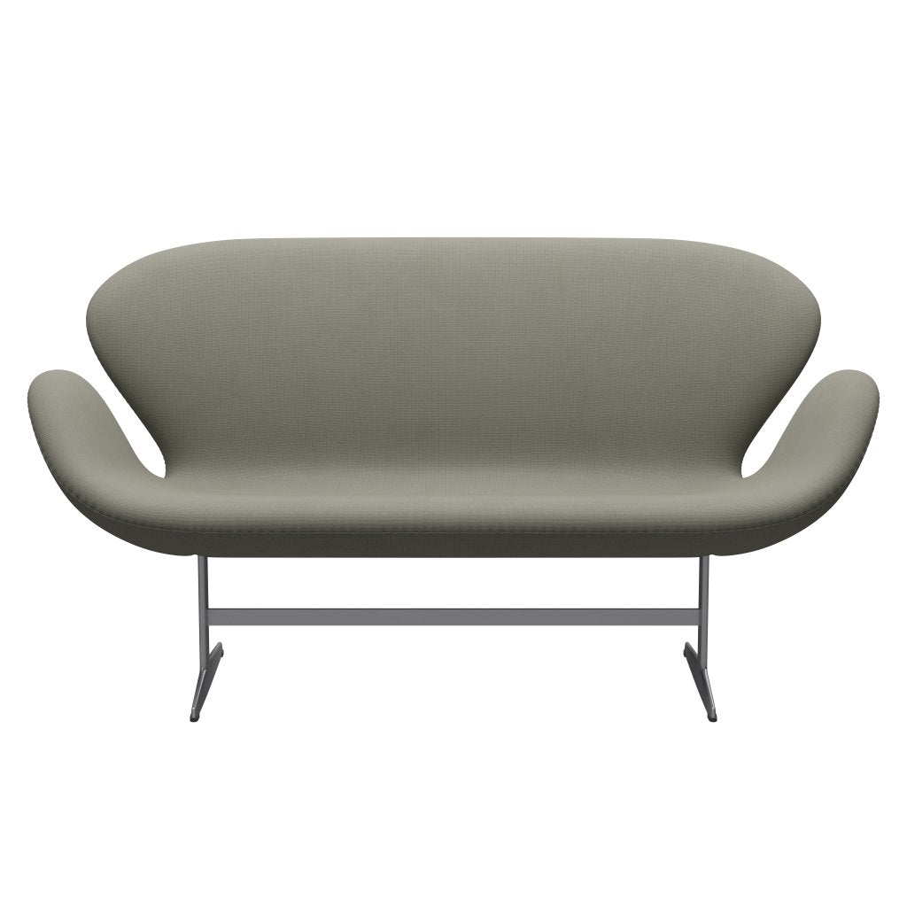 Fritz Hansen Swan Sofa 2 Seater, Silver Grey/Fame Grey (61136)