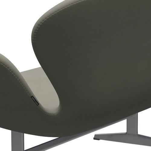 Fritz Hansen Swan Sofa 2 osobę, srebrny szary/sławę szary (61136)