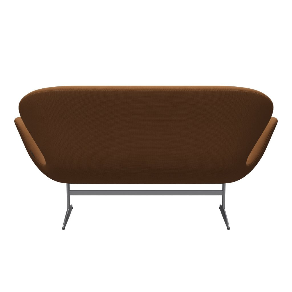 Fritz Hansen Swan Sofa 2 Seater, Silver Grey/Fame Light Brown (61131)