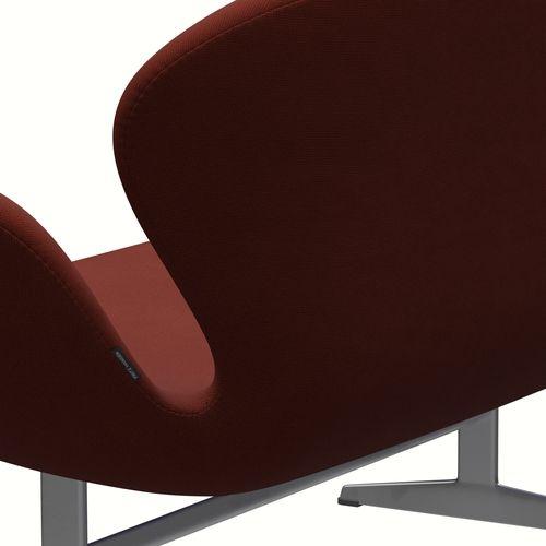 Fritz Hansen Swan Sofa 2 osobę, srebrny szary/sławny jasnobrązowy (63076)