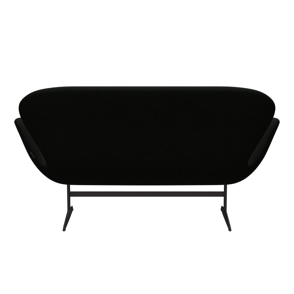 Fritz Hansen Swan Sofa 2 osobę, ciepły grafit/komfort czarny (60009)