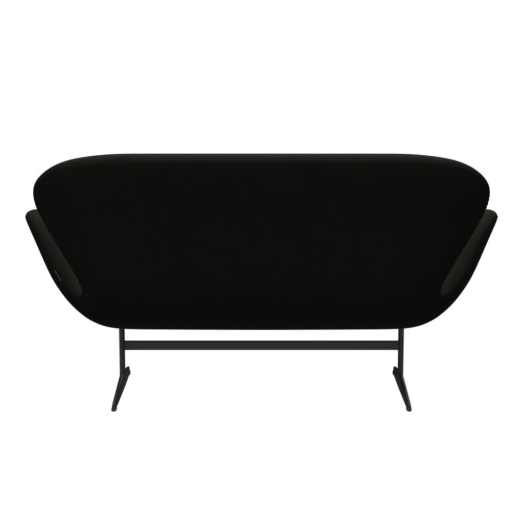 Fritz Hansen Swan Sofa 2 osobę, ciepły grafit/komfort czarny (61013)