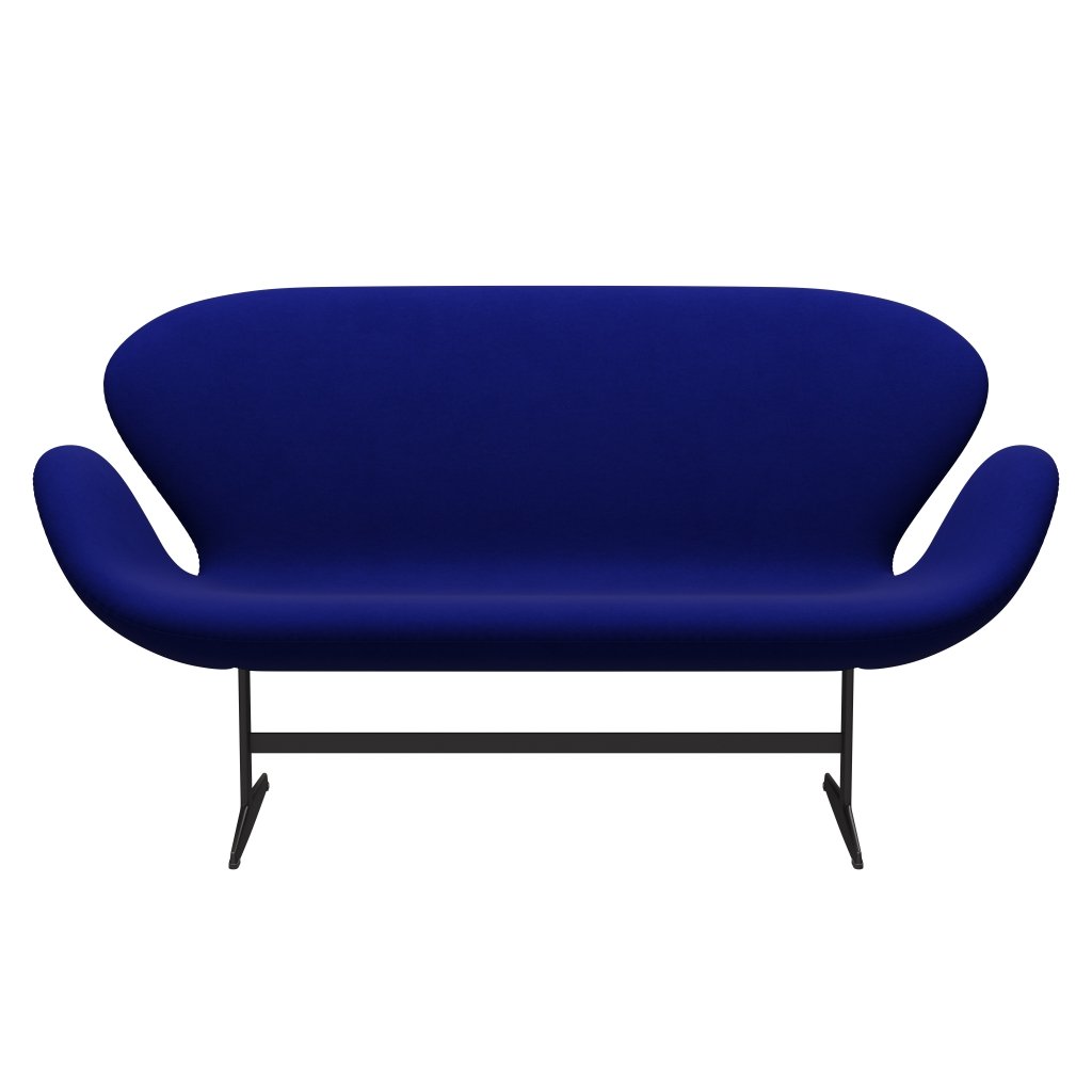 Fritz Hansen Swan Sofa 2 osobę, ciepły grafit/komfort niebieski (66008)