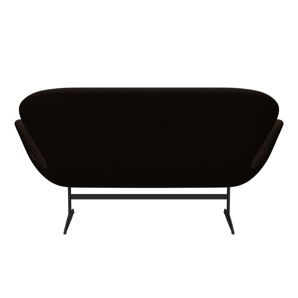 Fritz Hansen Swan Sofa 2 osobę, ciepły grafit/komfort brązowy (01566)