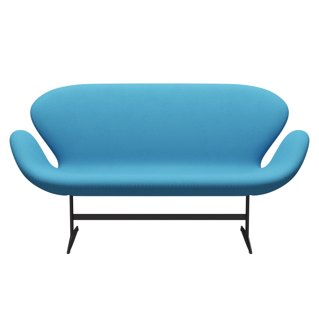 Fritz Hansen Swan Sofa 2 osobę, ciepły grafit/komfort jasnoniebieski (66010)