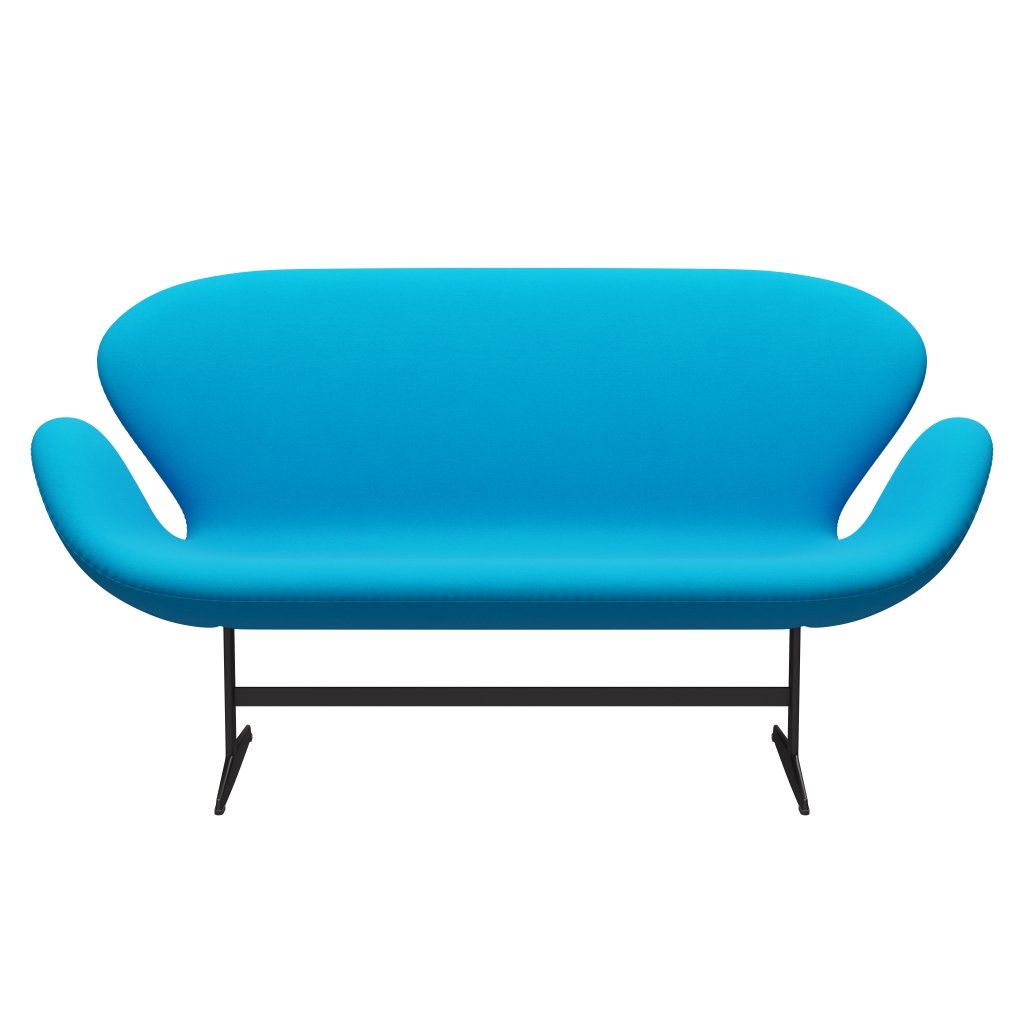 Fritz Hansen Swan Sofa 2 osobę, ciepły grafit/turkus komfortowy (67001)