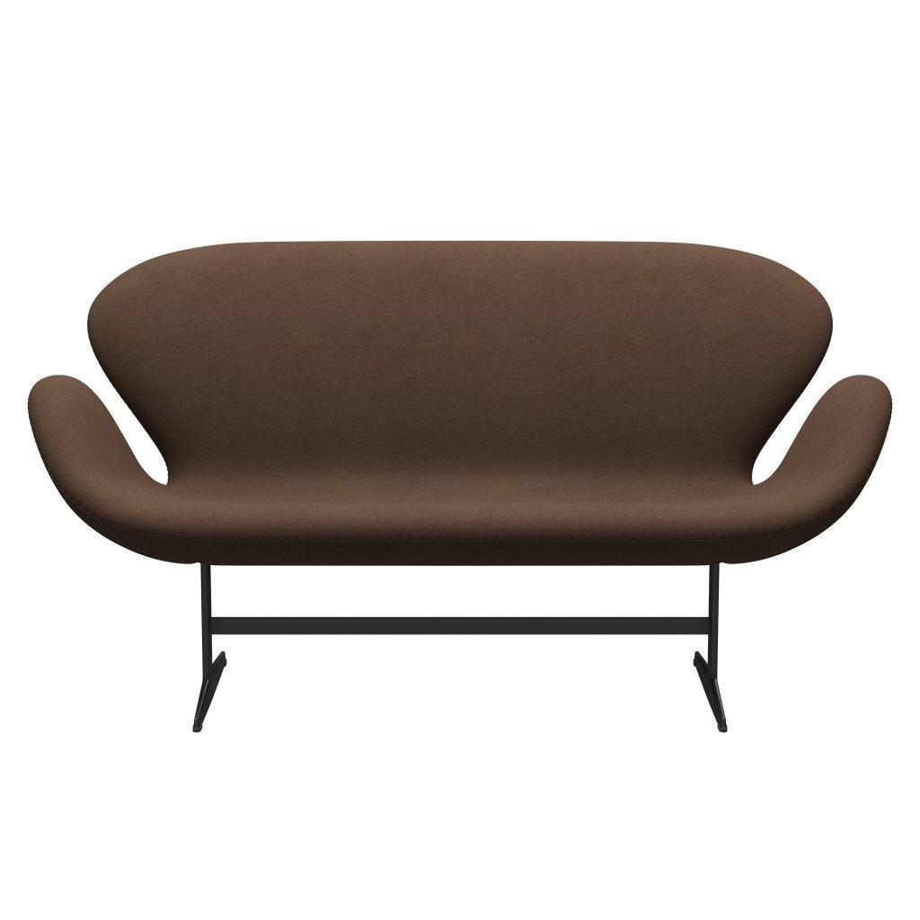 Fritz Hansen Swan Sofa 2, ciepły grafit/Divina Dark Brown (356)