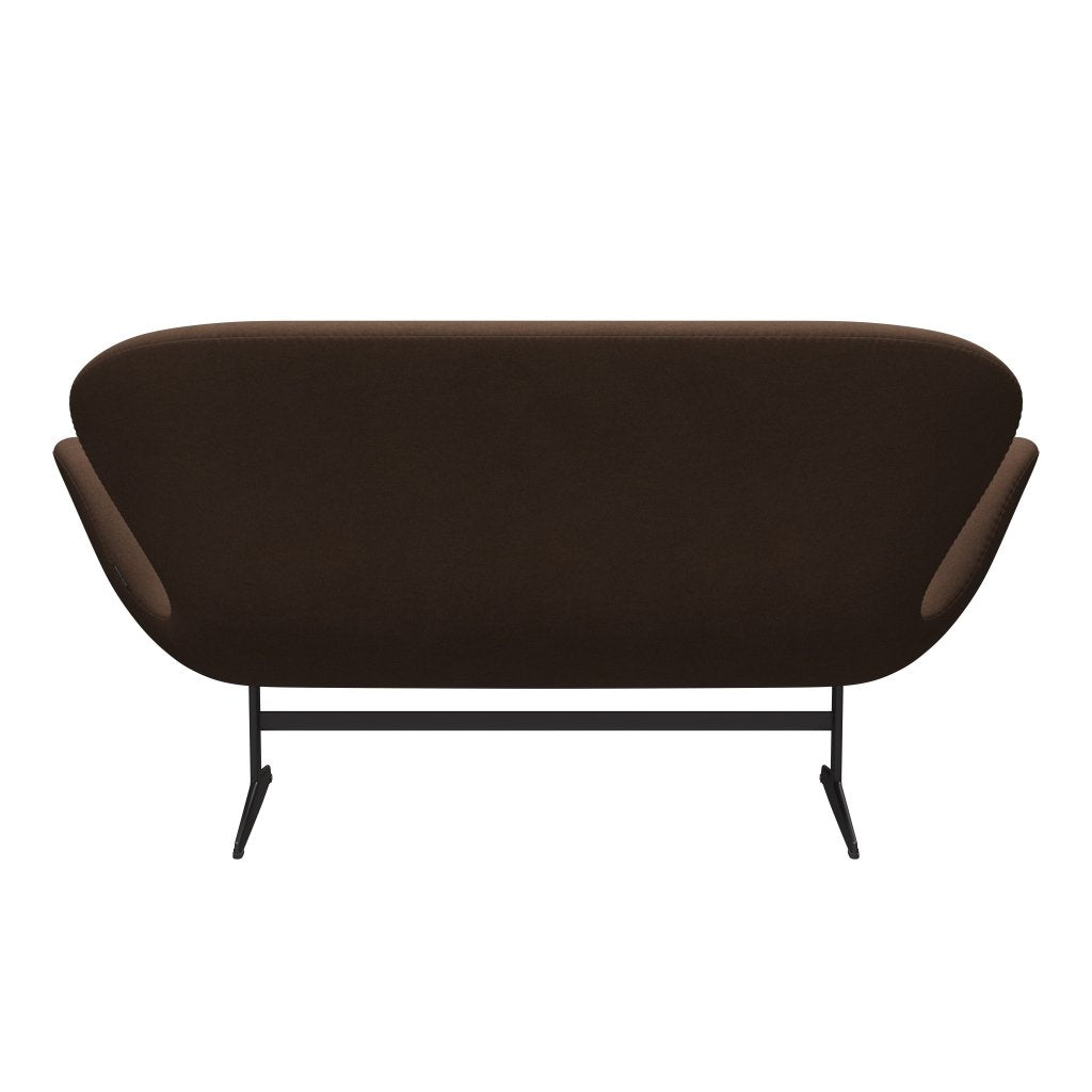 Fritz Hansen Swan Sofa 2, ciepły grafit/Divina Dark Brown (356)