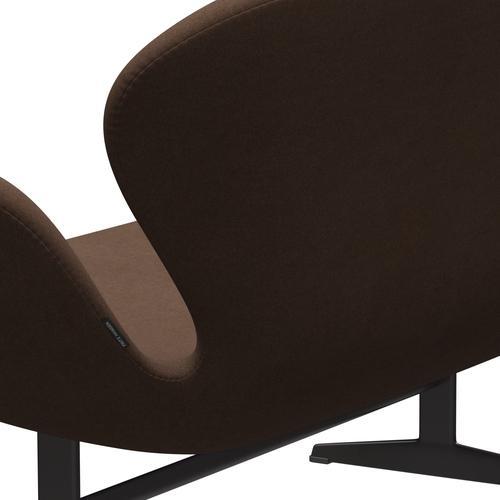 Fritz Hansen Swan Sofa 2, ciepły grafit/Divina Dark Brown (356)