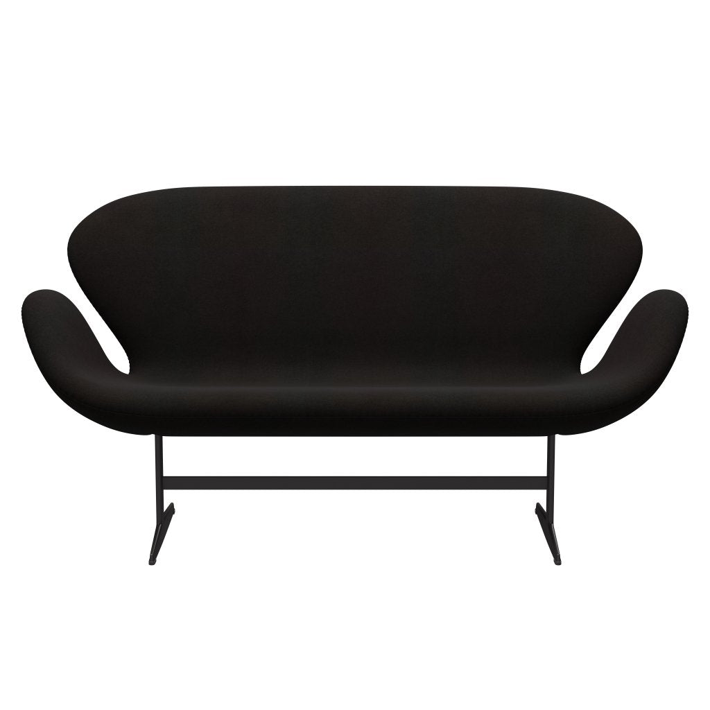 Fritz Hansen Swan Sofa 2 osobę, ciepły grafit/Divina Dark Brown (384)