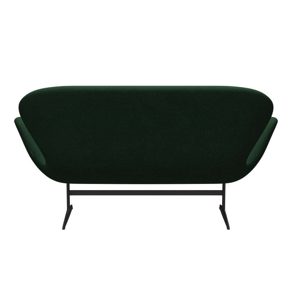 Fritz Hansen Swan Sofa 2, ciepły grafit/Divina Dark Green (876)