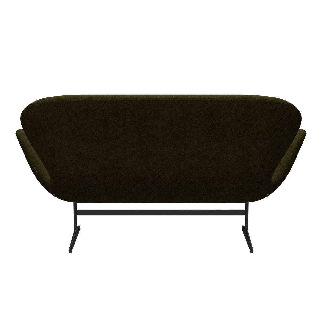 [product_category]-Fritz Hansen Swan Sofa 2 Seater, Warm Graphite/Divina Melange Olive Dark-Fritz Hansen-3321-DIM471-WGBASE-FRI-4