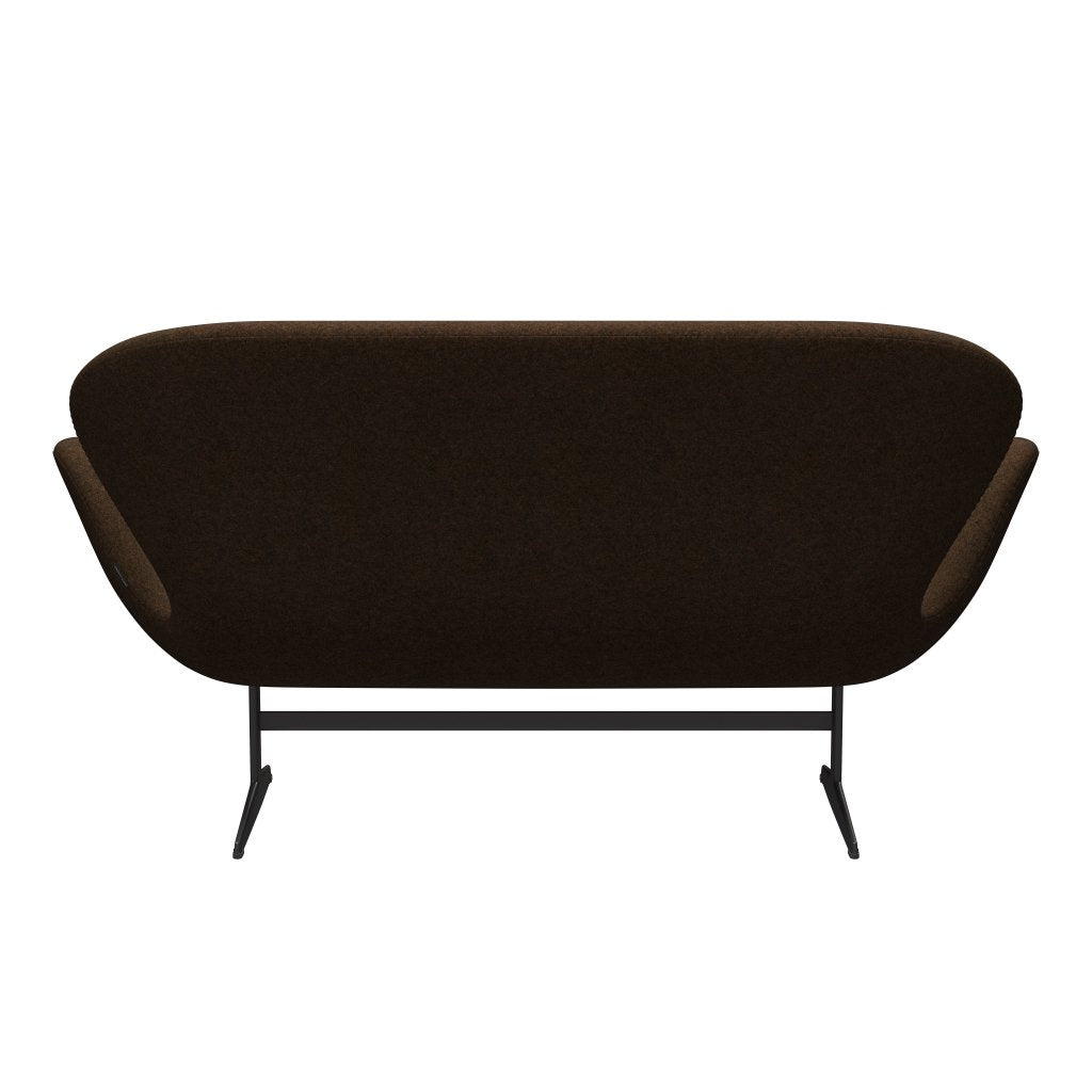 [product_category]-Fritz Hansen Swan Sofa 2 Seater, Warm Graphite/Divina Melange Warm Brown-Fritz Hansen-3321-DIM367-WGBASE-FRI-4