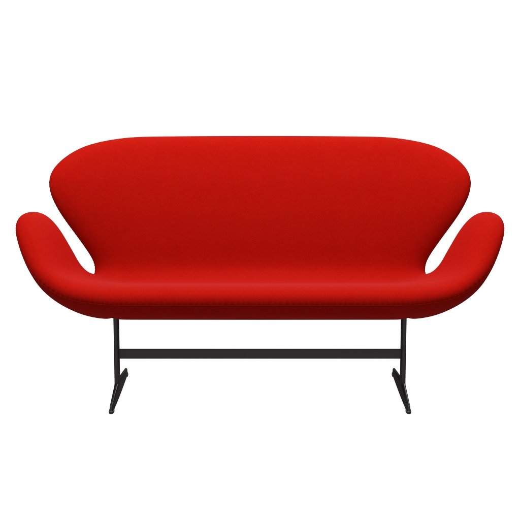 FRITZ HANSEN SWAN SOFA 2 SEART, ciepły grafit/Divina Red (562)