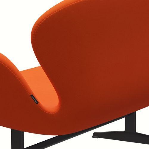 Fritz Hansen Swan Sofa 2 Seater, Warm Graphite/Fame Orange (63016)