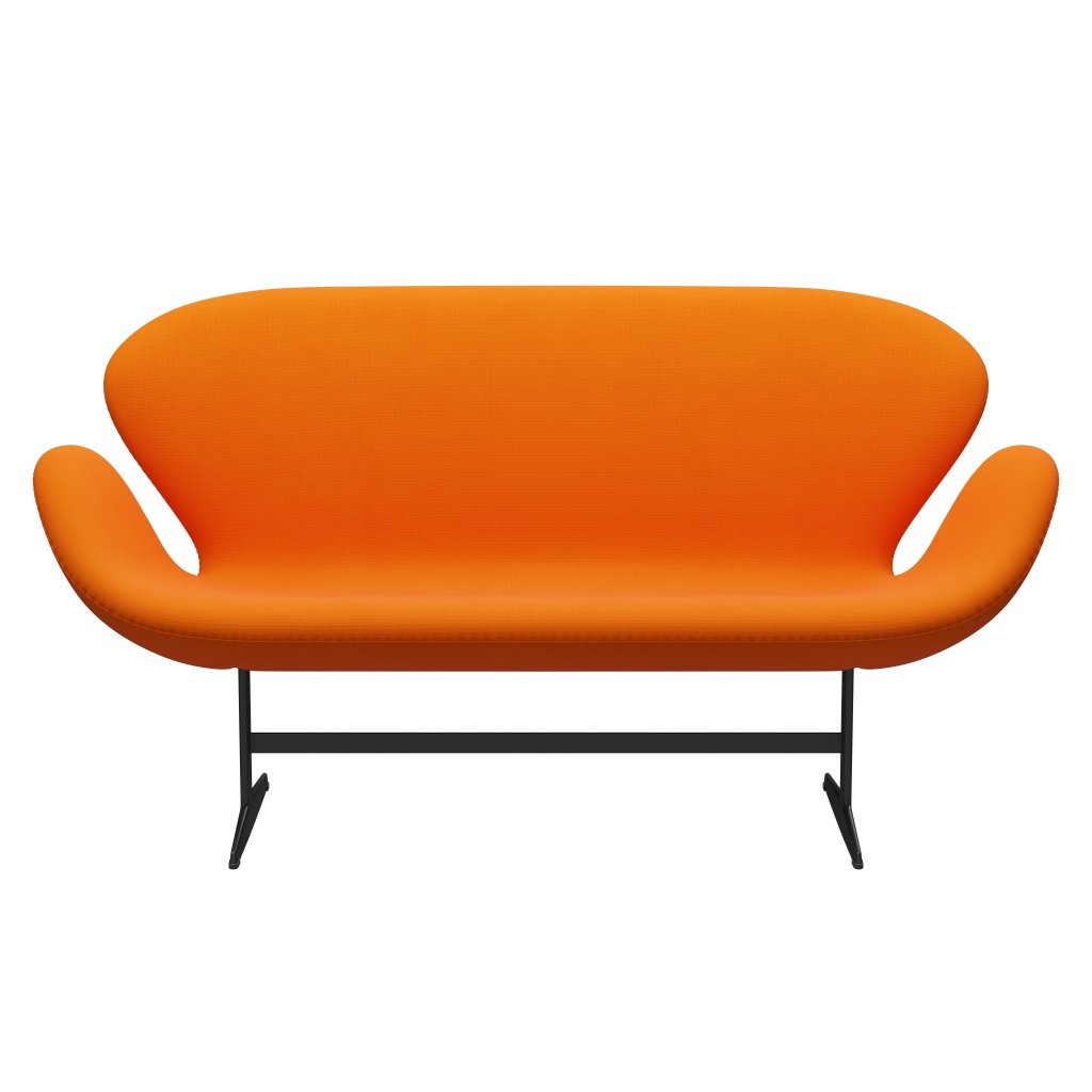 Fritz Hansen Swan Sofa 2, ciepły grafit/sława pomarańczowa (63077)