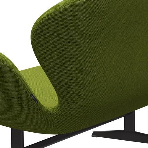 [product_category]-Fritz Hansen Swan Sofa 2 Seater, Warm Graphite/Hallingdal Green-Fritz Hansen-3321-HAL980-WGBASE-FRI-4