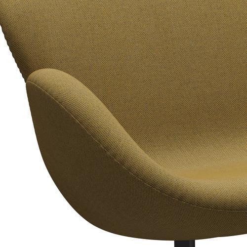 [product_category]-Fritz Hansen Swan Sofa 2 Seater, Warm Graphite/Re Wool Golden Yellow/Natural-Fritz Hansen-3321-REW458-WGBASE-FRI-7