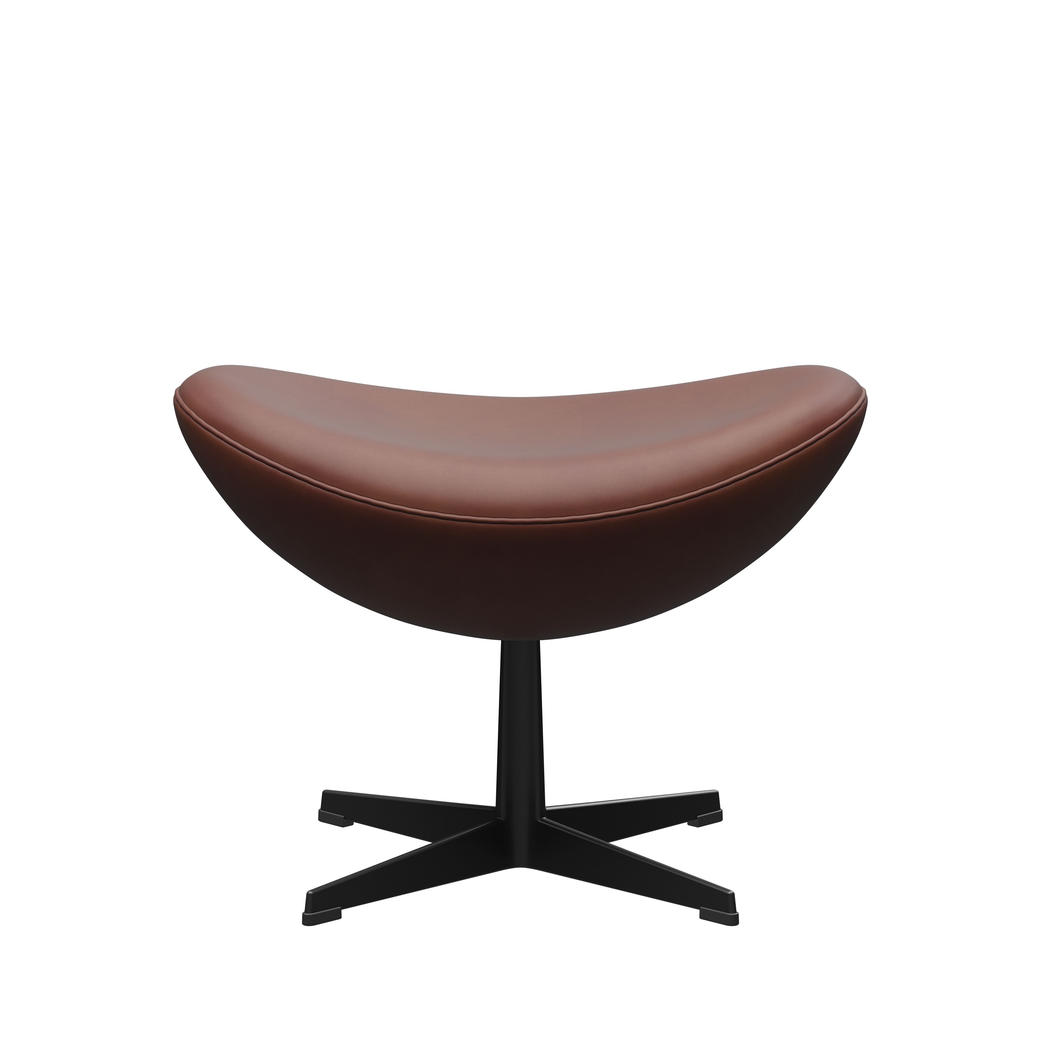 [product_category]-Fritz Hansen The Egg Footstool, Grace Chestnut Leather Anniversary Collection-Fritz Hansen-3127-Anniversary-Grace-Chestnut-FRI-1