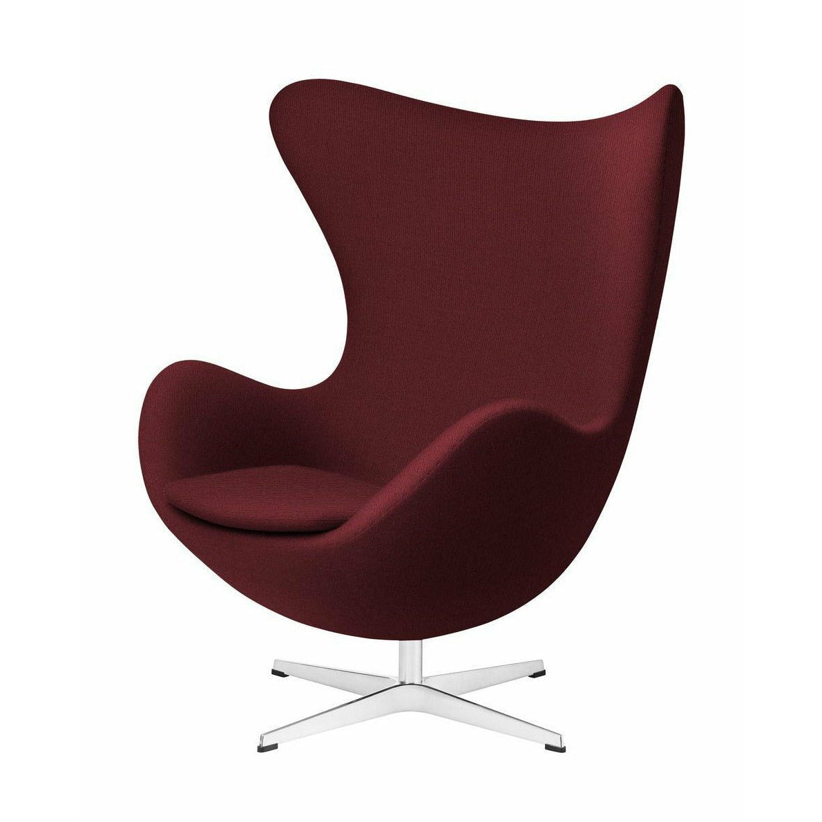 [product_category]-Fritz Hansen The Egg Lounge Chair Fabric, Christianshavn Red Uni-Fritz Hansen-3316-Alu-Christianshavn-1140-FRI-1