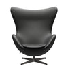 Fritz Hansen The Egg Lounge Chair Leather, Warm Graphite/Essential Black