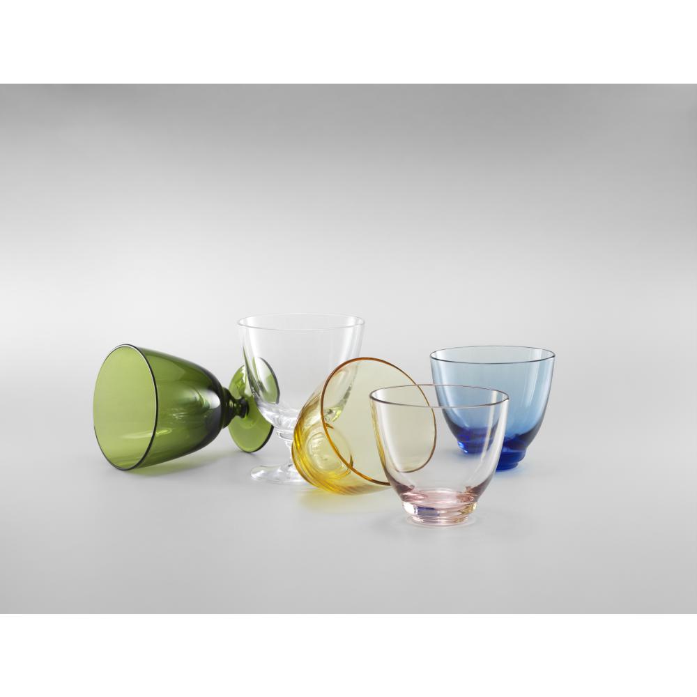 [product_category]-Holmegaard Flow Glass With Stem, Olive Green-Holmegaard-5706422105570-4300467-HOL-2