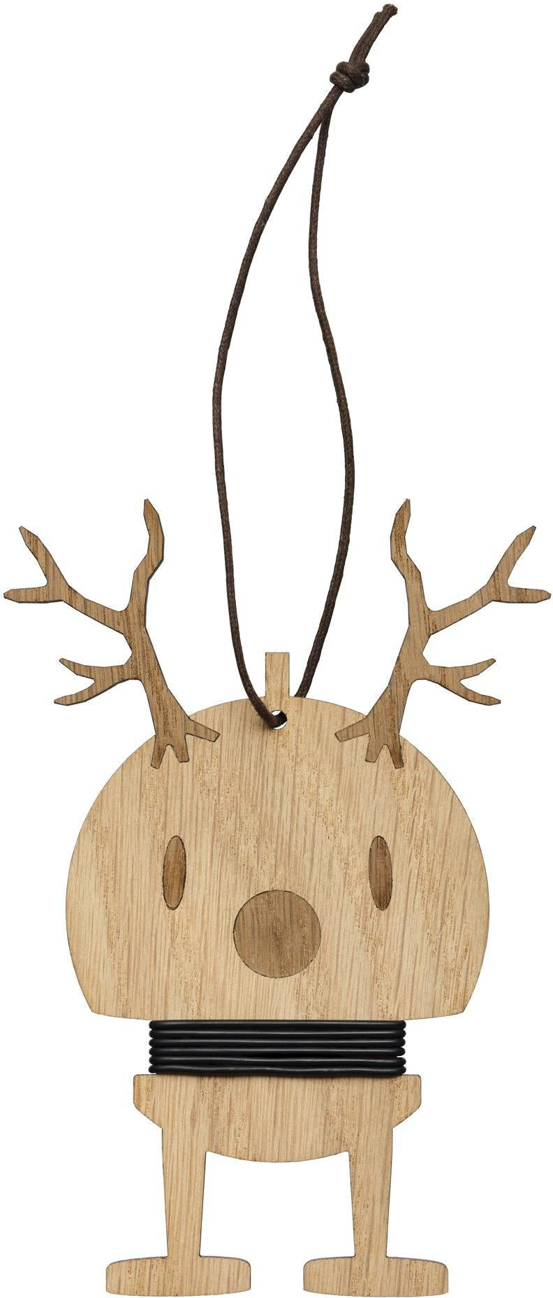 Hoptimist Ornament Reindeer Oak Medium, 2 Pcs.