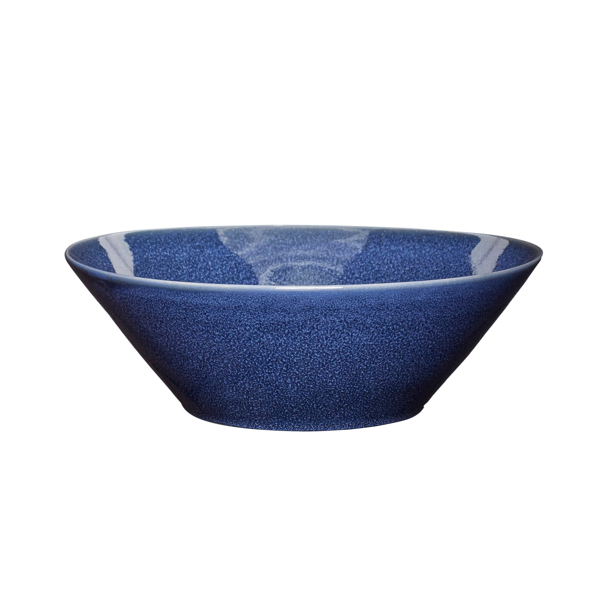 Hübsch Glaze Bowl duży niebieski