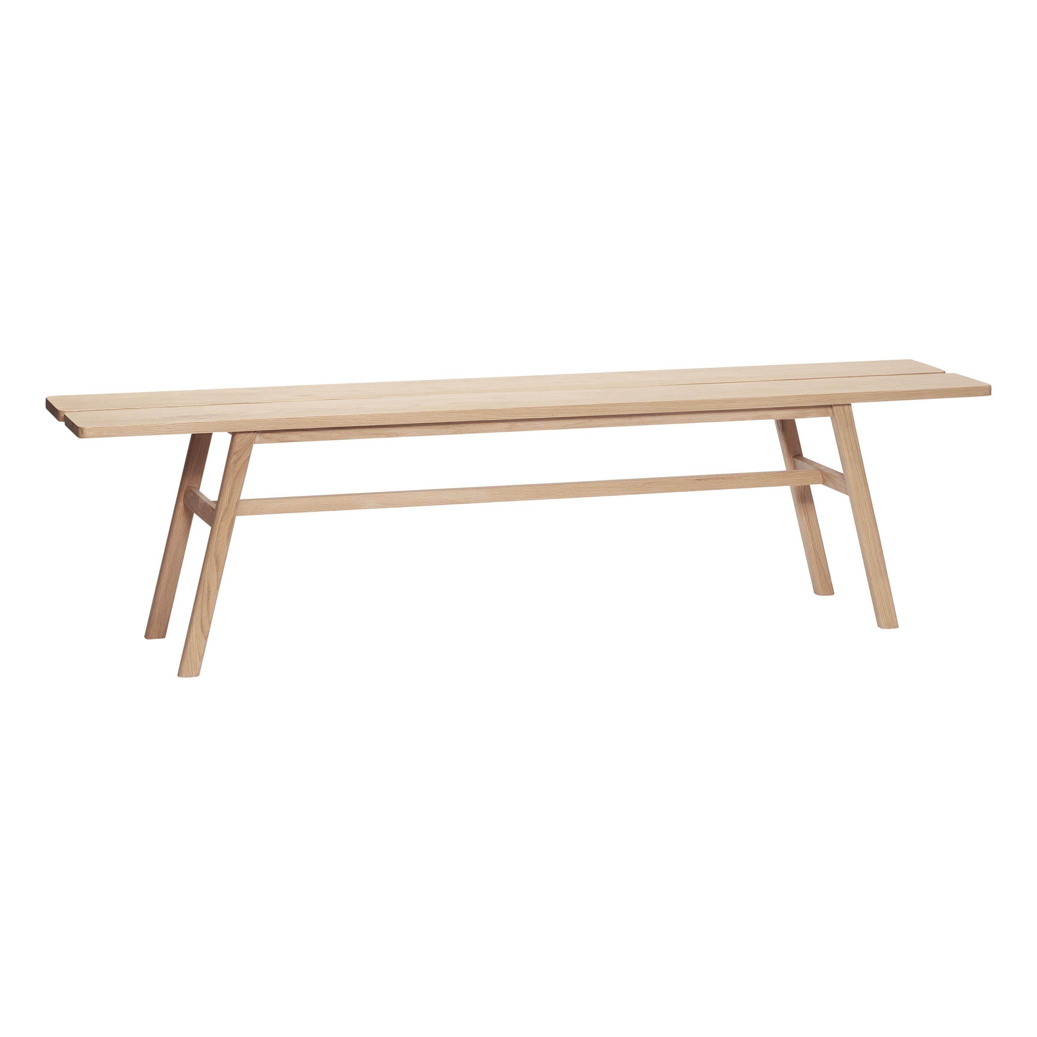 [product_category]-Hübsch Ground Bench Oak Fsc Natural-Hübsch-5712772107140-880609F-HUB-1