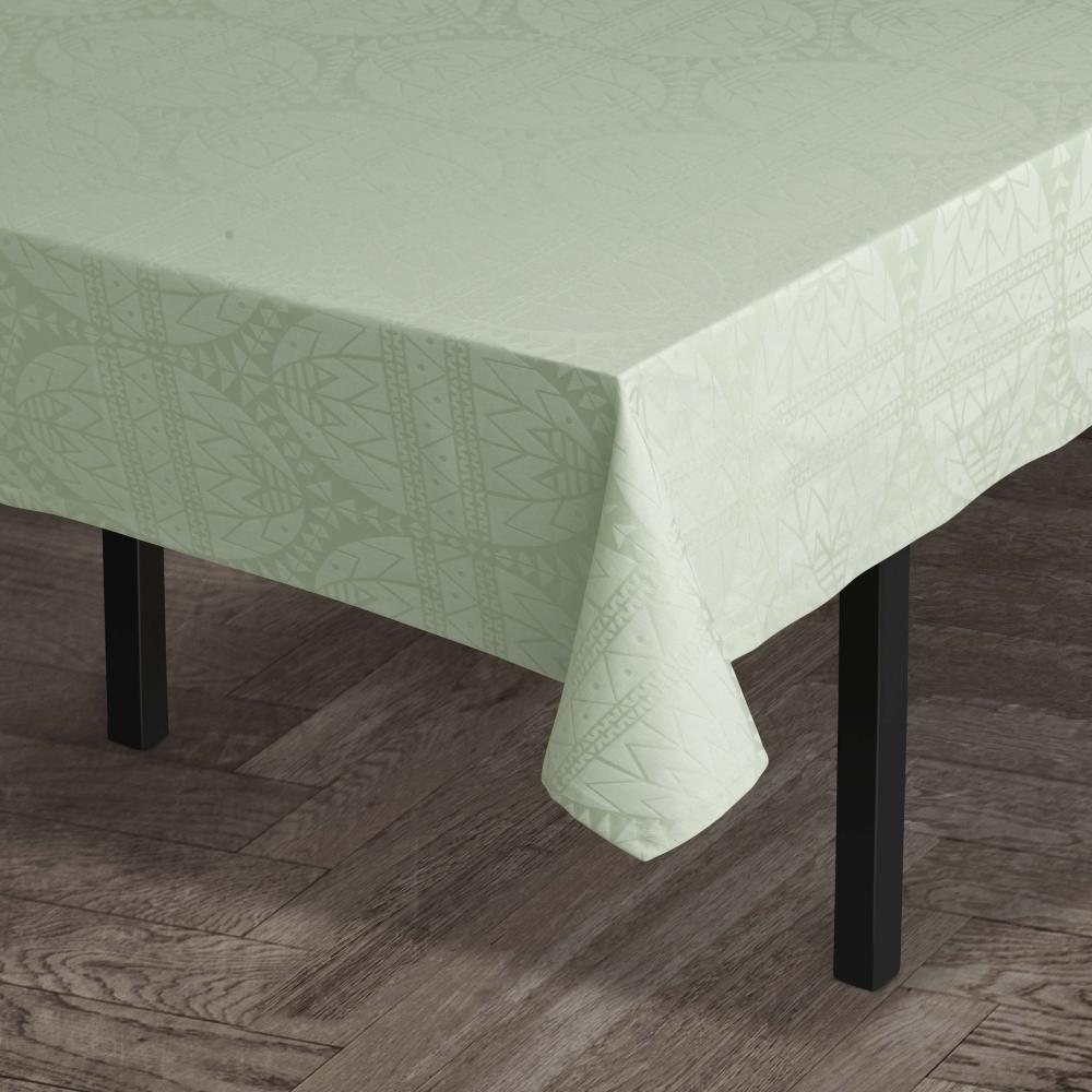 Juna Easter Damask Tablecloth Light Green, 150x180 cm