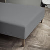 Juna Percale Box Sheet Grey, 90x30x200 Cm