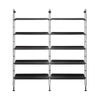 Kartell Adam Wood Bookcase Medium, Ash Black/Black