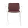 Kartell Audrey Soft Noma Armchair, White/Brick Red