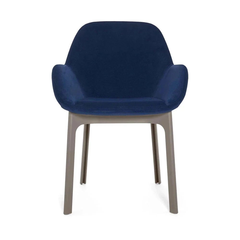 [product_category]-Kartell Clap Aquaclean Armchair, Taupe/Blue-Kartell-8058967313086-04187T6-KAR-1