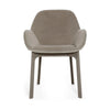 Kartell Clap Aquaclean Armchair, Taupe/Ecru